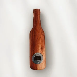 Rustic Silhouette Bottle Opener – Solid Hardwood